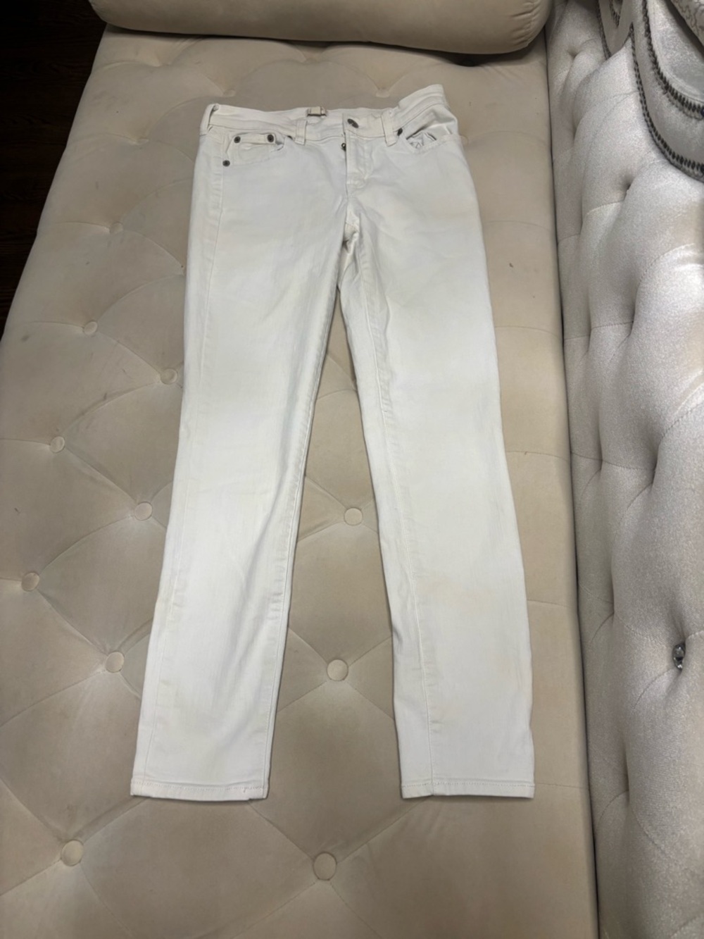 J. Crew White High-Rise Skinny Jeans
